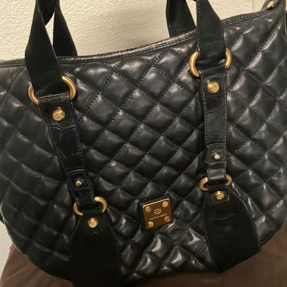 Black leather